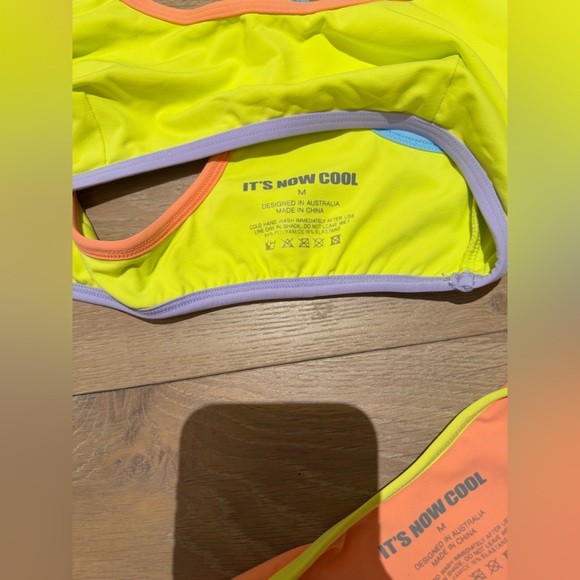 NWT It’s Now Cool 90s DUO Colorful Women's Bikini Set - Picture 7 of 8